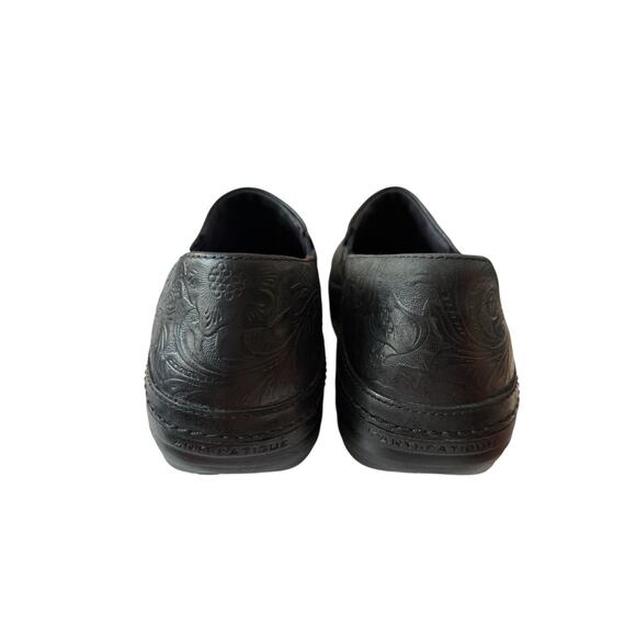 Timberland Pro Renova Clogs Black Embossed Leather Work Nursing 87558 Womens 9 M - Picture 7 of 10